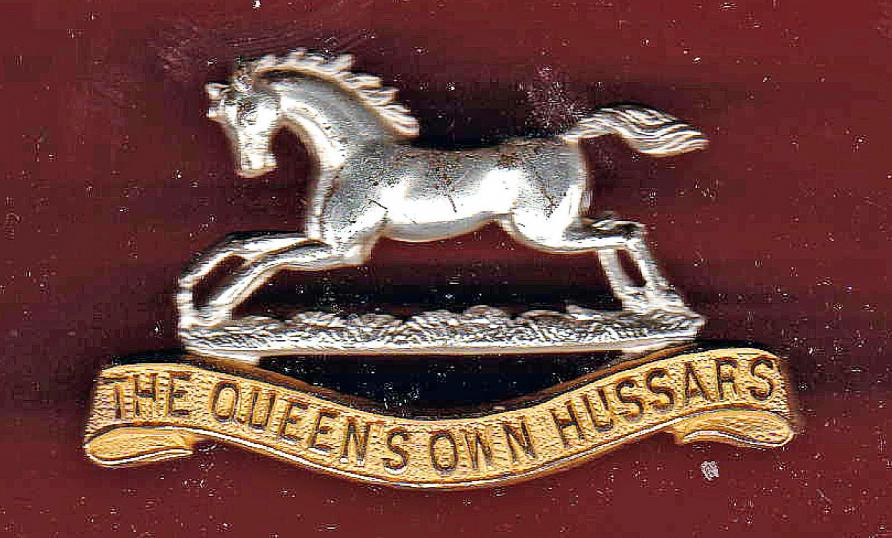 The Queen's Own Hussars Officer's dress cap badge