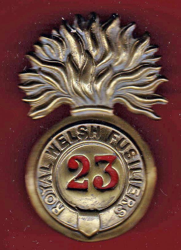 23rd Regiment of Foot Royal Welsh Fusiliers  Victorian glengarry badge
