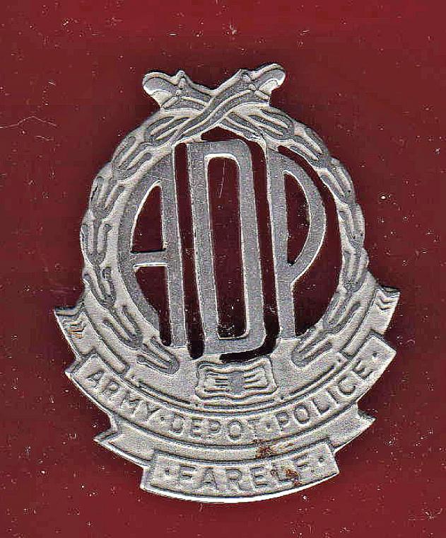 Army Depot Police FARELF cap badge