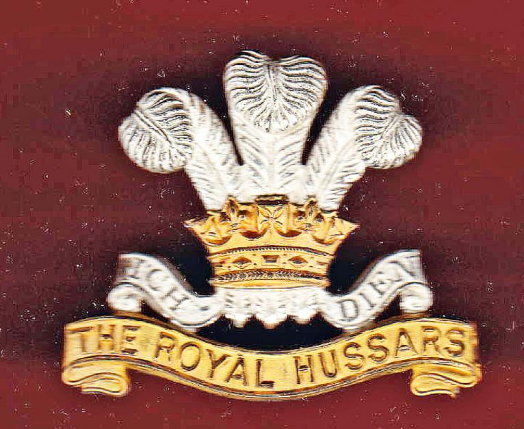 The Royal Hussars Officer's cap badge
