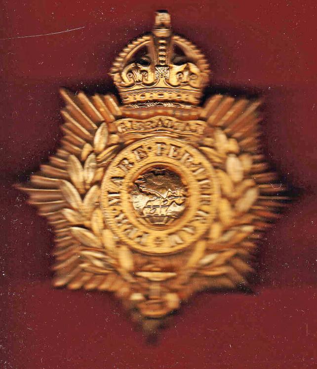 Royal Marines K/C  OR' s helmet plate.