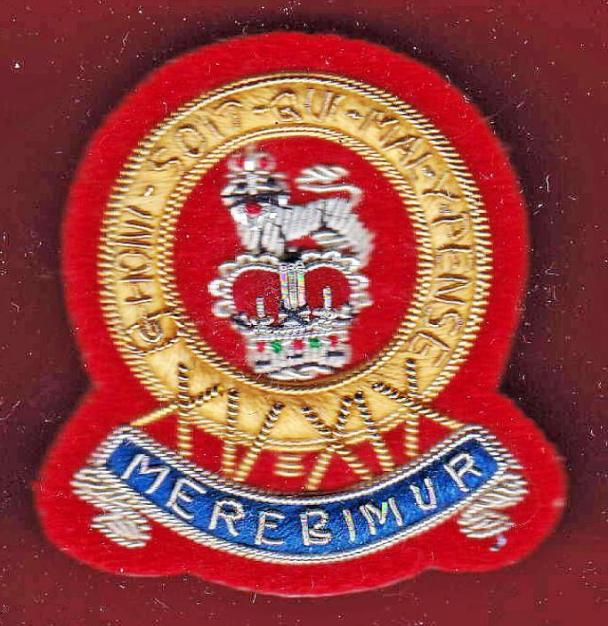 15th/19th King's Hussars Officer's EIIR bullion beret badge