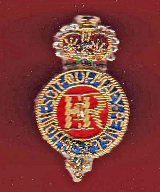 Household Cavalry Officer's embroidered beret badge