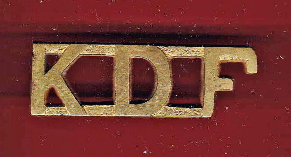 K.D.F. The Kenya Defence Force WW2 shoulder title