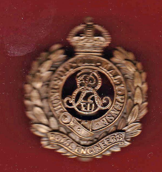Royal Engineers EDVII OR's cap badge