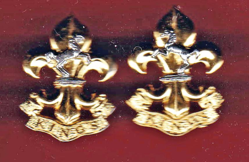 King's Liverpool & Manchester Regt. Officer's collar badges