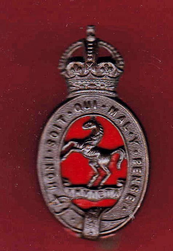 Royal East Kent Yeomanry OR's cap badge