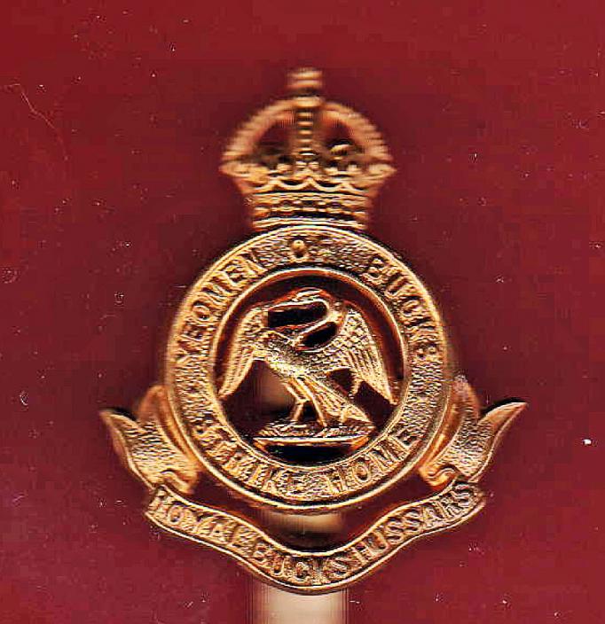 Royal Bucks Hussars OR's cap badge