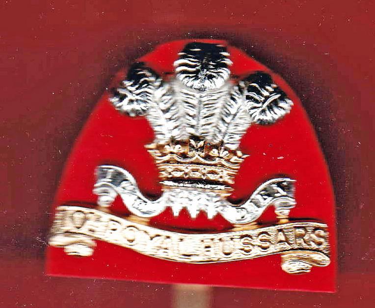 The 10th Royal Hussars staybright cap badge