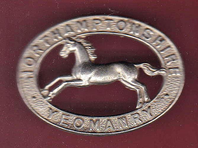 2nd Northamptonshire Yeomanry WW2 cap badge