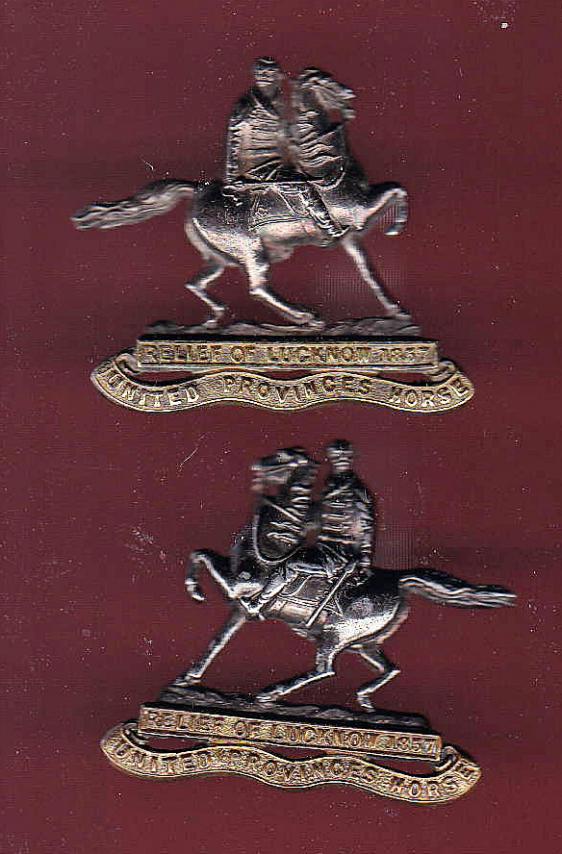 Indian Army. United Provinces Horse Officer’s collar badges