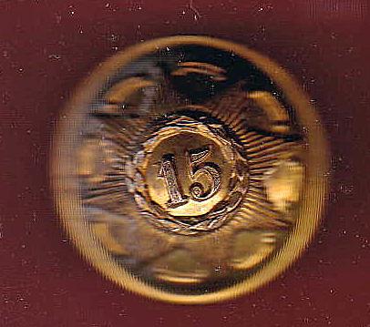 15th (York East Riding) Regiment of Foot Victorian Officer's button