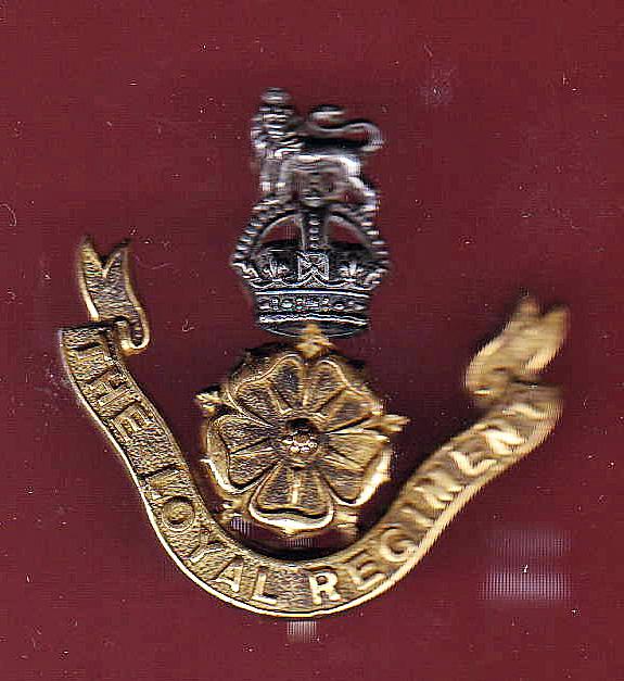 The Loyal Regiment Edwardian Officer's cap / pagri badge
