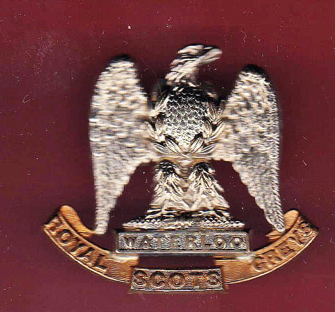 Scottish Royal Scots Greys OR's cap badge