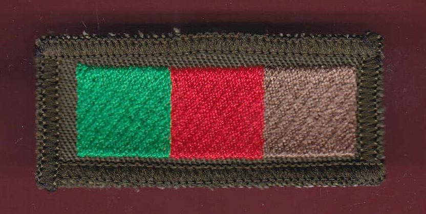 Royal Tank Regiment cloth TRF /rank slide badge