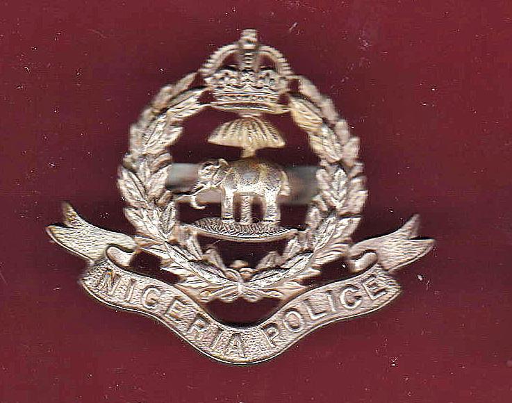 British Colonial Nigeria Police Officer's cap badge