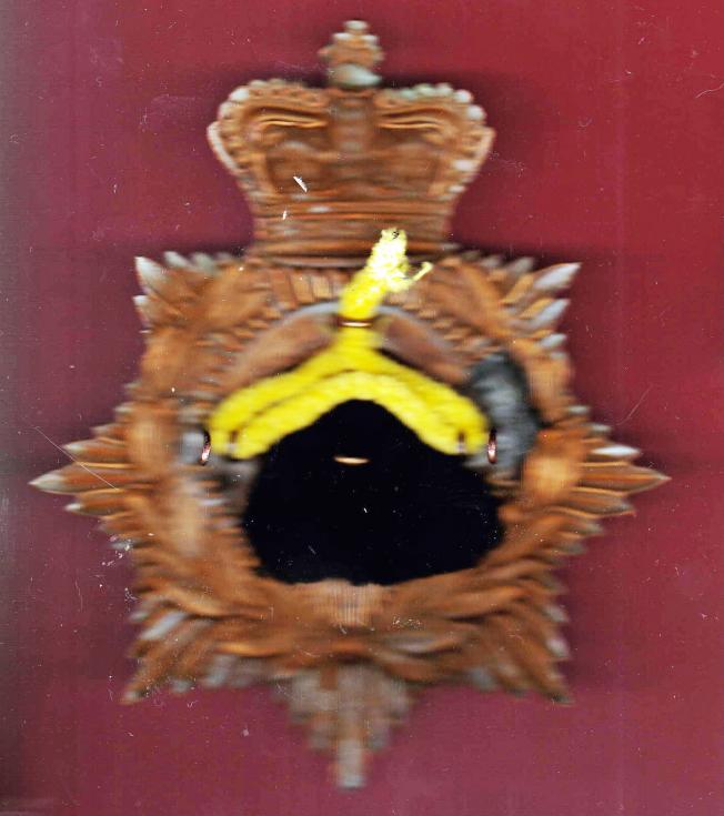 The Leicestershire Regiment Victorian Or's helmet plate