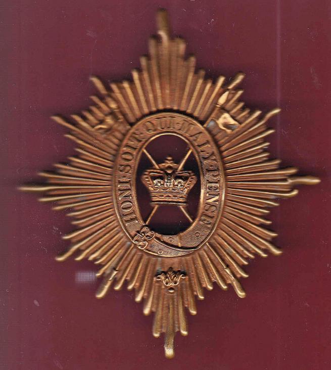 Lancers Victorian OR’s Foreign Service helmet plate