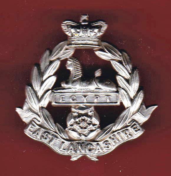 V.B. Bn. East Lancashire Regiment Victorian cap badge