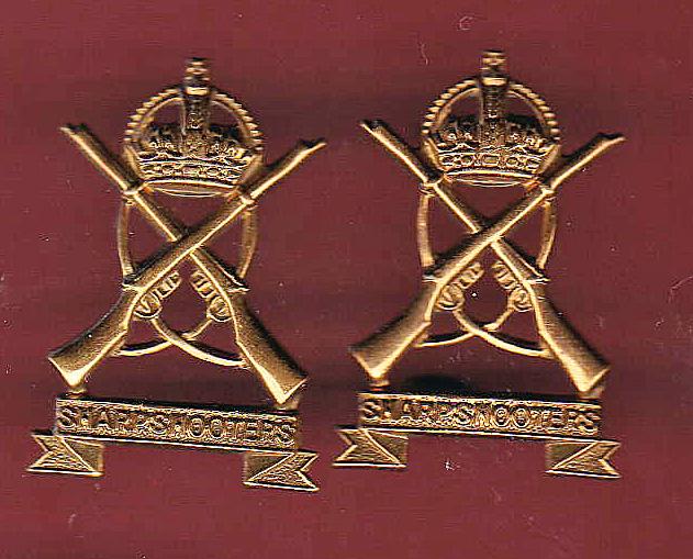 3rd County of London Yeomanry (Sharpshooters)WW1 OR's collar badges