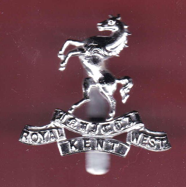 Royal West Kent Regiment staybright cap badge
