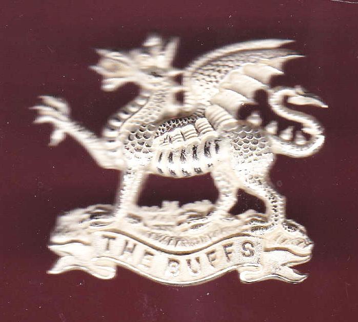 The Buffs Royal East Kent Regiment Officer's cap badge