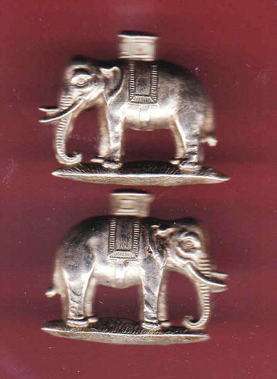 Vol. Bns. Duke of Wellington's Regiment OR's collar badges