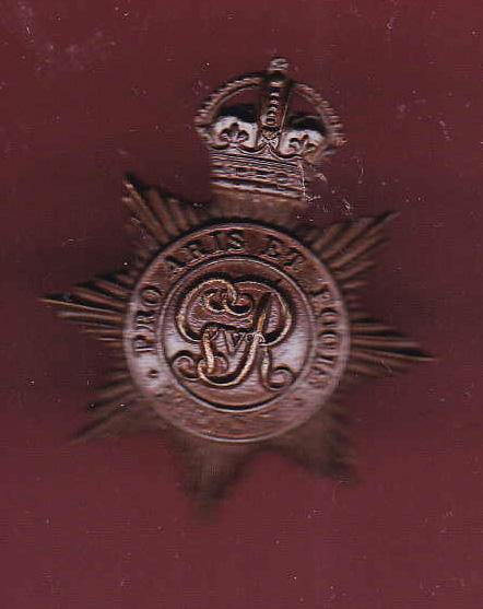 Middlesex Yeomanry George V Officer’s OSD cap badge