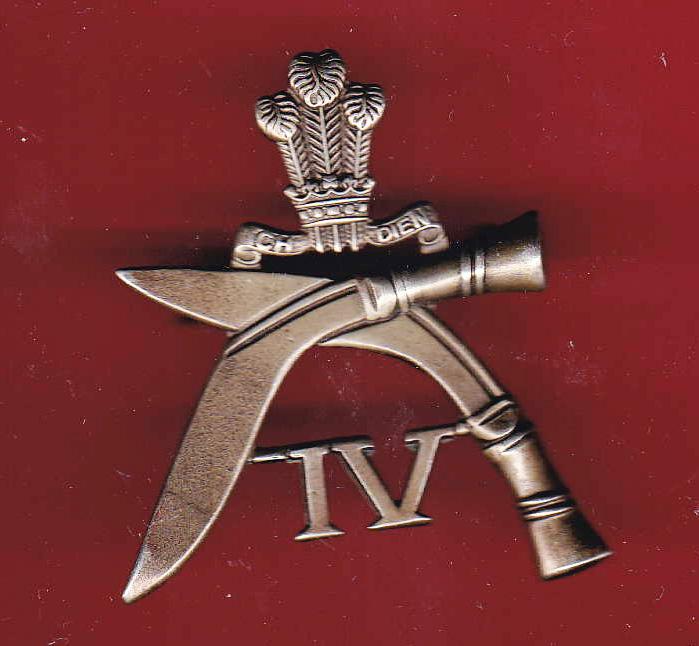 4th Prince Of Wales's Own Gurkha Rifles cap badge