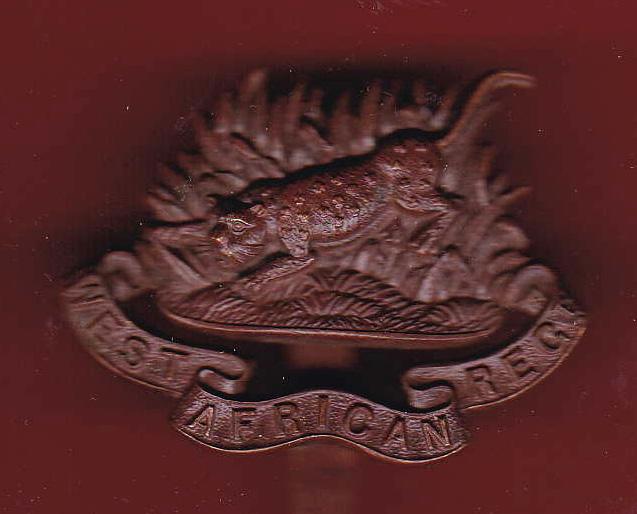 West African Regiment WW1 OR's cap badge