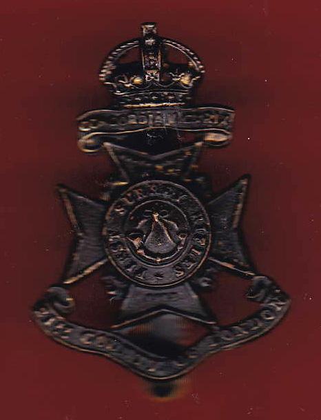 21st County of London Bn 1st Surrey Rifles cap badge