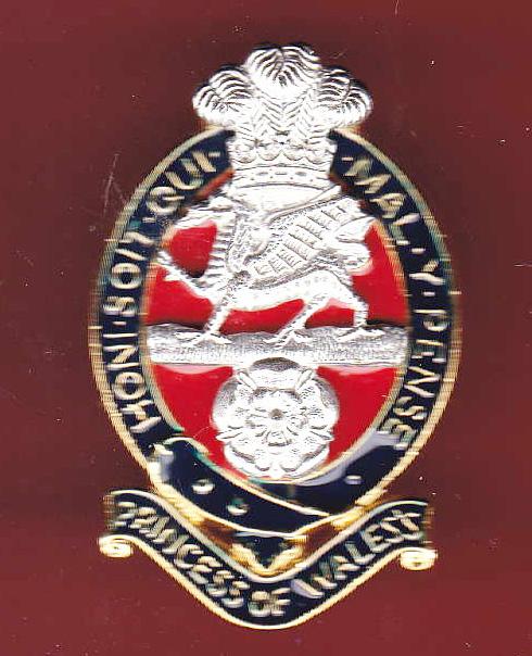 The Princess of Wales's Regiment Officer's cap badges