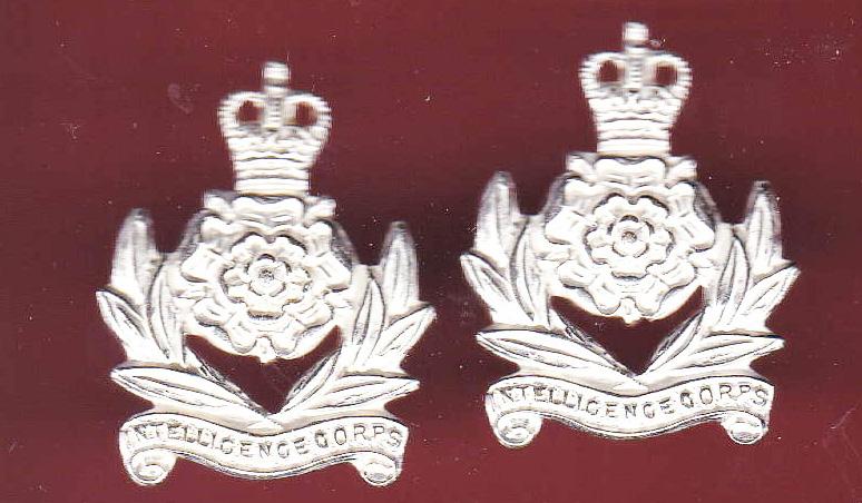 Intelligence Corps Officer's dress collar badges