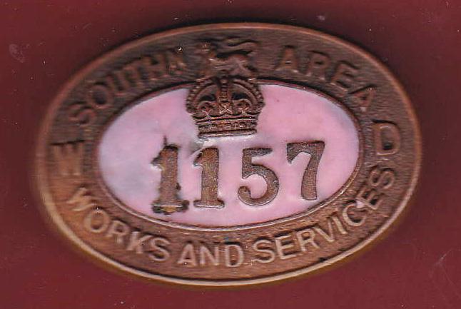 WW1 War Department Work & Services Southern Area Badge.