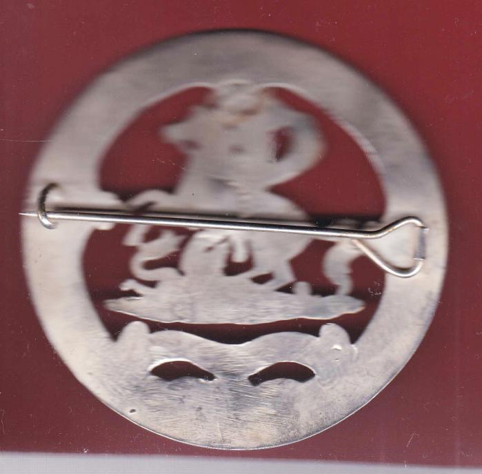 3rd Volunteer Battalion Northumberland Fusiliers Pipers Plaid Brooch