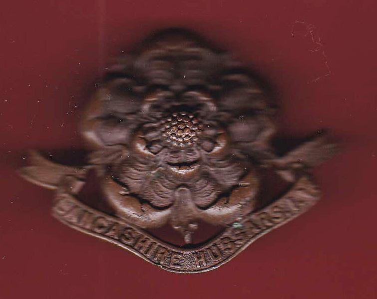 Lancashire Hussars Imperial Yeomanry Officer's OSD cap badge