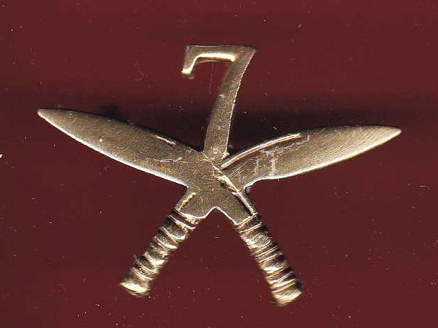 7th Gurkha Rifles head-dress badge