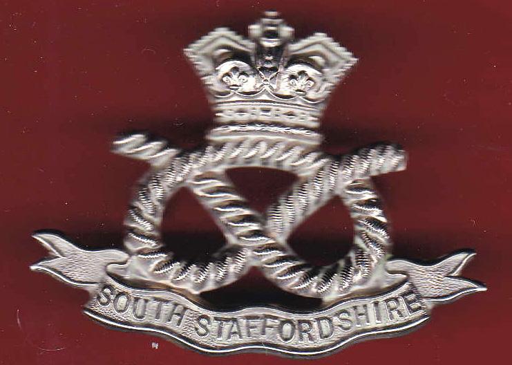 V.B. South Staffordshire Regiment Victorian cap badge