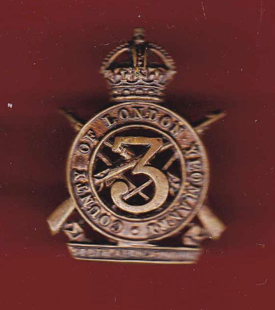 3rd County of London Yeomanry (Sharpshooters) WW1 NCO’s arm badge.