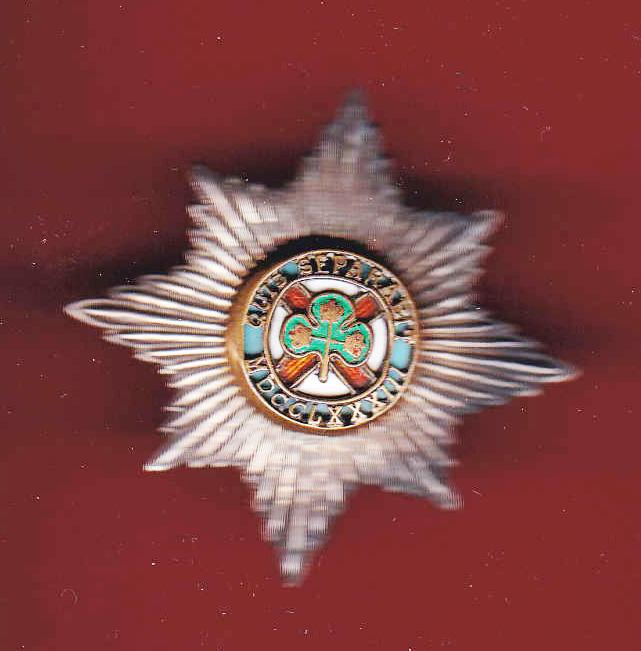 Irish Guards  Officer's Forage cap star