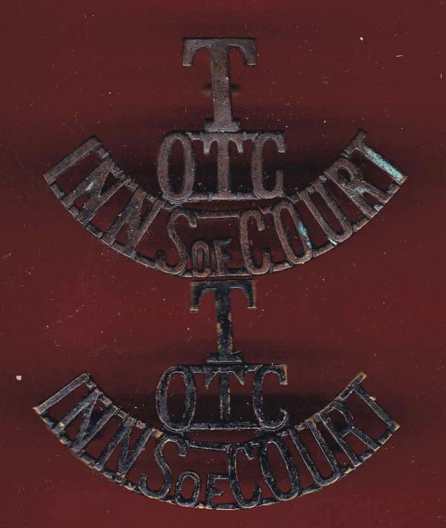 T / OTC / INNS of COURT shoulder titles
