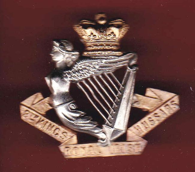 8th King's Royal Irish Hussars Victorian OR's cap badge