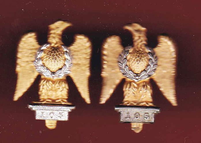 Royal Dragoons (1st Dragoons) Officer's dress collar badges