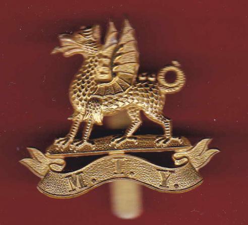 Welsh. Montgomeryshire Imperial Yeomanry cap badge.