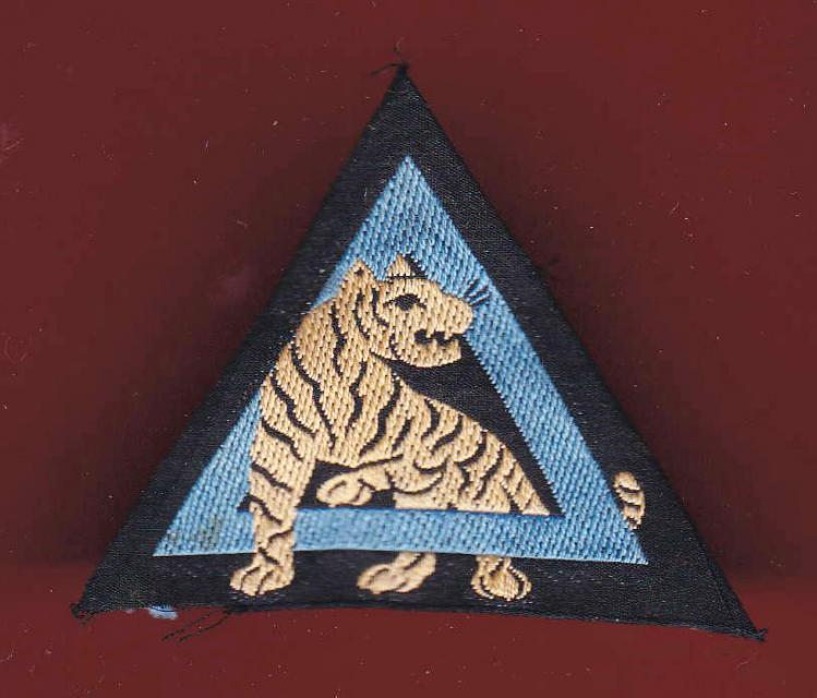 26th Indian Division WW2 cloth formation sign