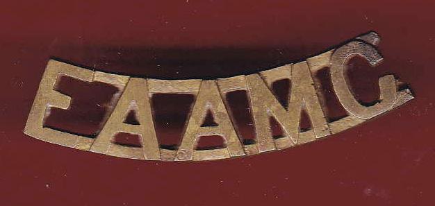 E.A.A.M.C. East Africa Army Medical Corps WW2 shoulder title