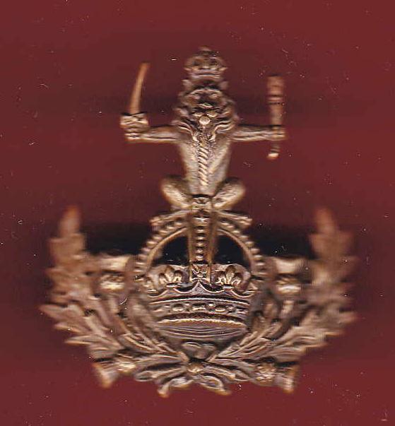 Scottish The Queen's Own Royal Glasgow Yeomanry WW1 bronze cap badge