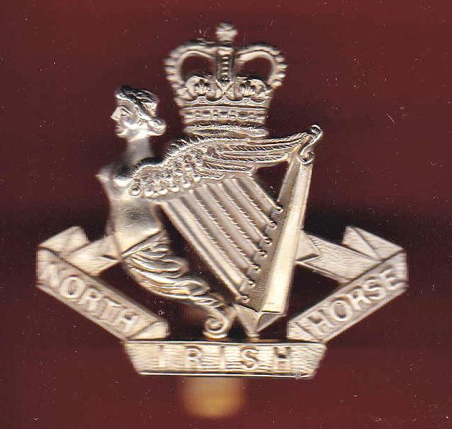 North Irish Horse OR's dress cap badge