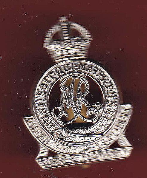 QMR Surrey Yeomanry WW2 OR's beret badge