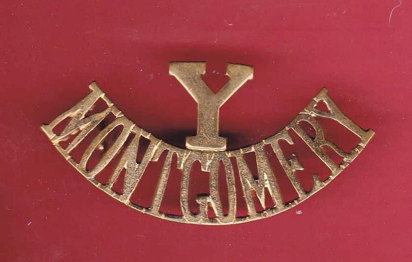 Y / MONTGOMERY , Montgomery Yeomanry shoulder title